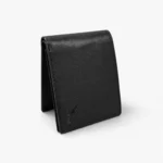 Genuine Leather Bifold Wallet — Black with Embossed Eagle Logo - Image 4