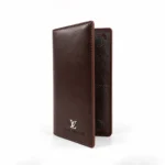 Genuine Leather Long Wallet — Coffee Tan - Image 3