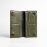 Long Bifold Genuine Leather Wallet — Olive Green - Image 2