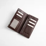 Premium Genuine Leather Long Wallet — Tan Brown - Image 2